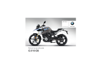 BMW G310GS - Navod na pouzivanie SK 2017
